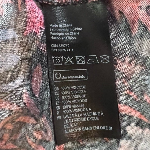 H&M sleeveless floral shift dress size medium - Picture 7 of 7